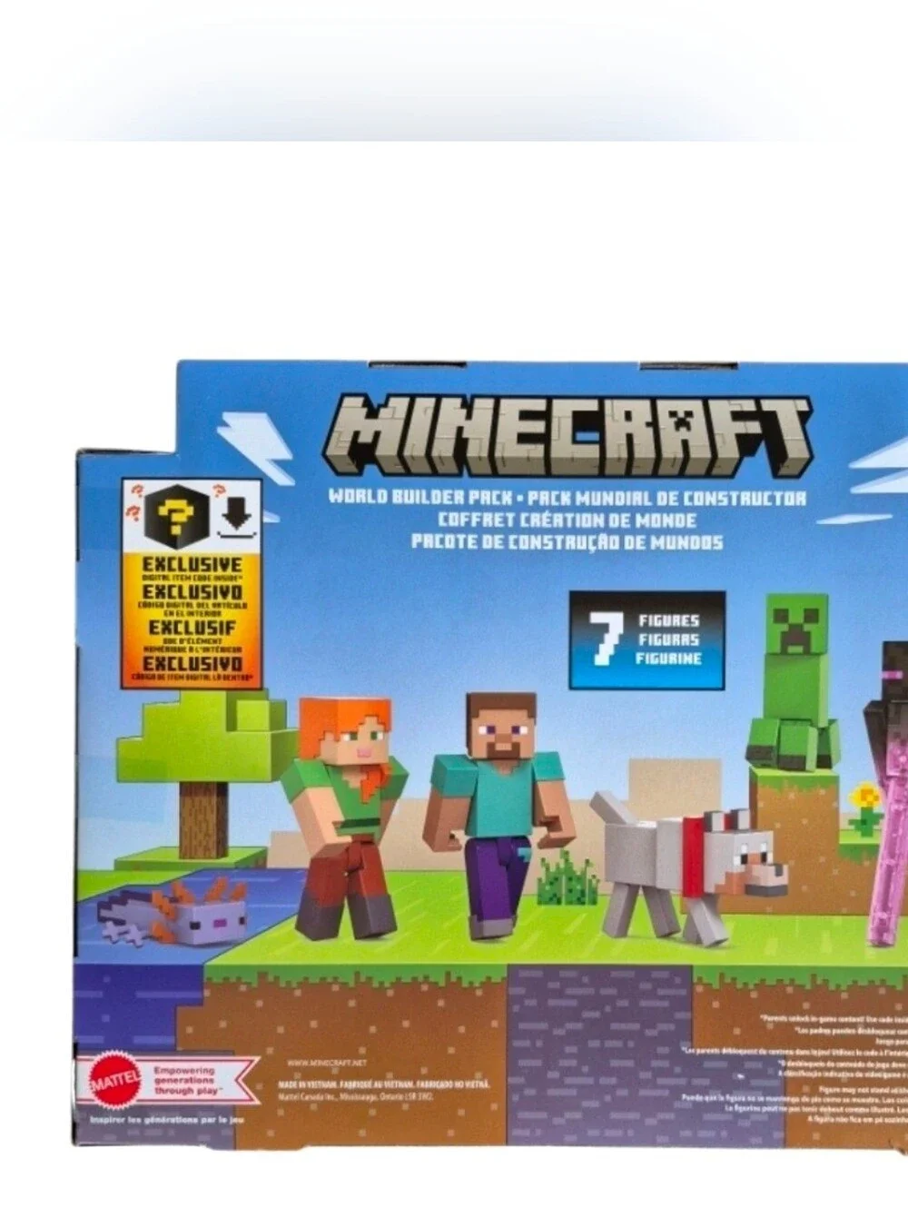 Minecraft World Builder Pack With 7 Figurines with Damaged Packaging New sealed